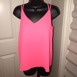 Neon Pink Strappy Top